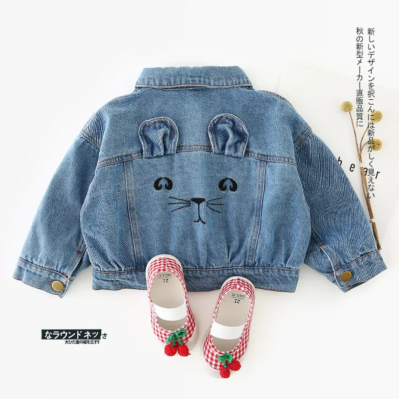 Autumn New Embroidered Cat Cowboy Jacket