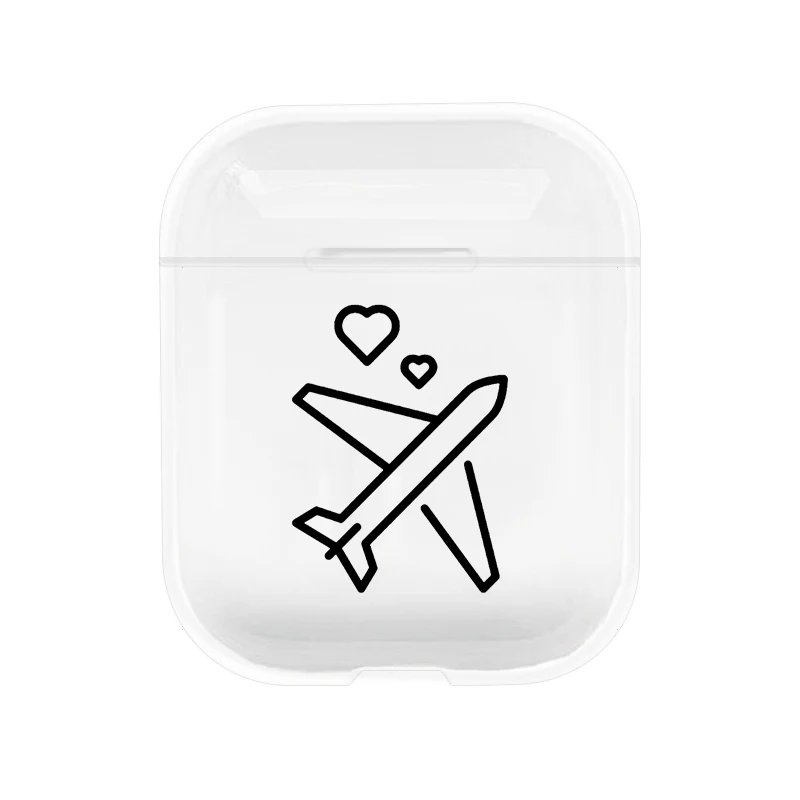 I201047 Милый чехол для Apple airpods чехол мультфильм путешествия bluetooth наушники чехол для Airpods 1 2 защитные наушники Мягкий силиконовый чехол - Цвет: I201047