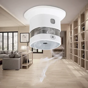 

Smoke Detector Alarm with Built-In 10-Year Battery Fire Alarm Detector 80dB MSU88