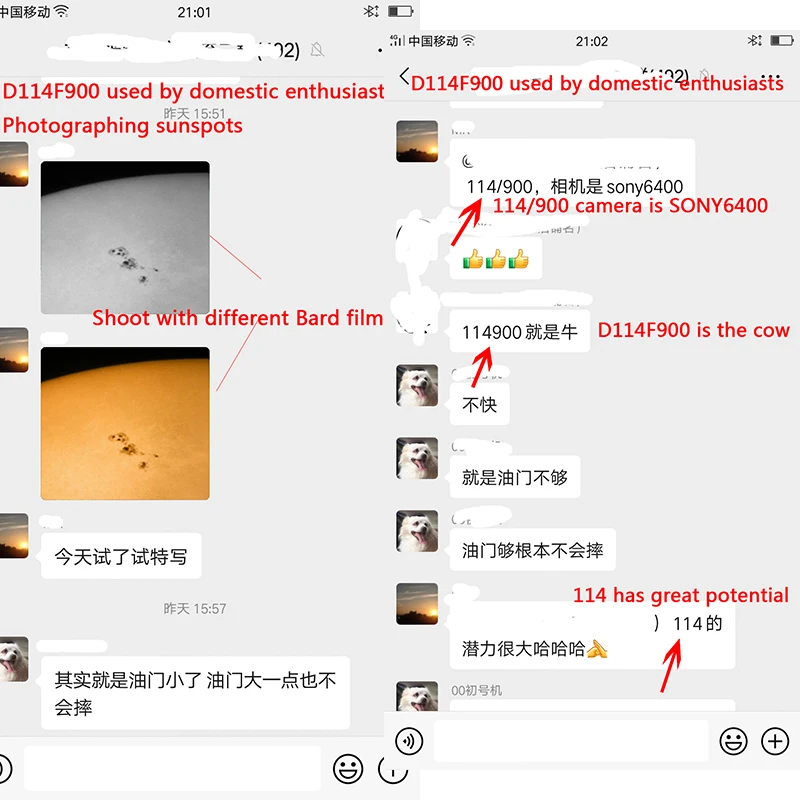 Newton Teleskop Spiegel D114F900 - Hauptspiegel & Sekundärspiegel Für DIY Teleskop