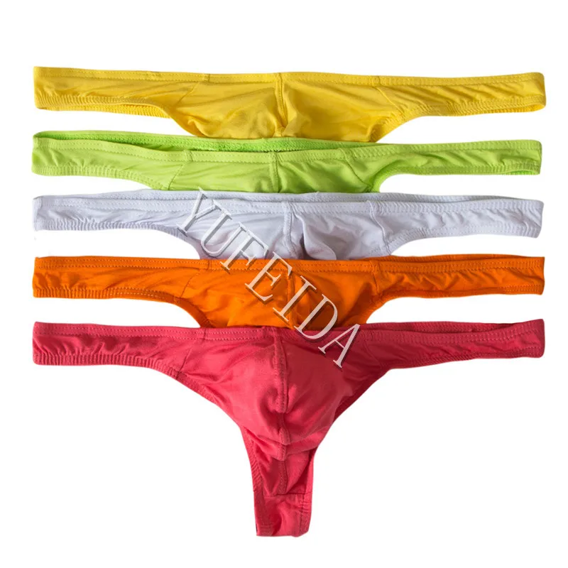 5PCS/LOT Mens Modal Underwear G Strings & Thongs Modal Men Solid String