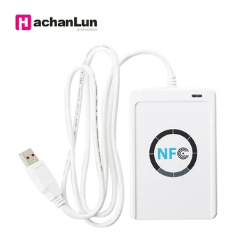 

ACR122U RFID card reader NFC smart chip card clone copy writer 13.56MHZ development kit ISO 14443/18092 access card copyer