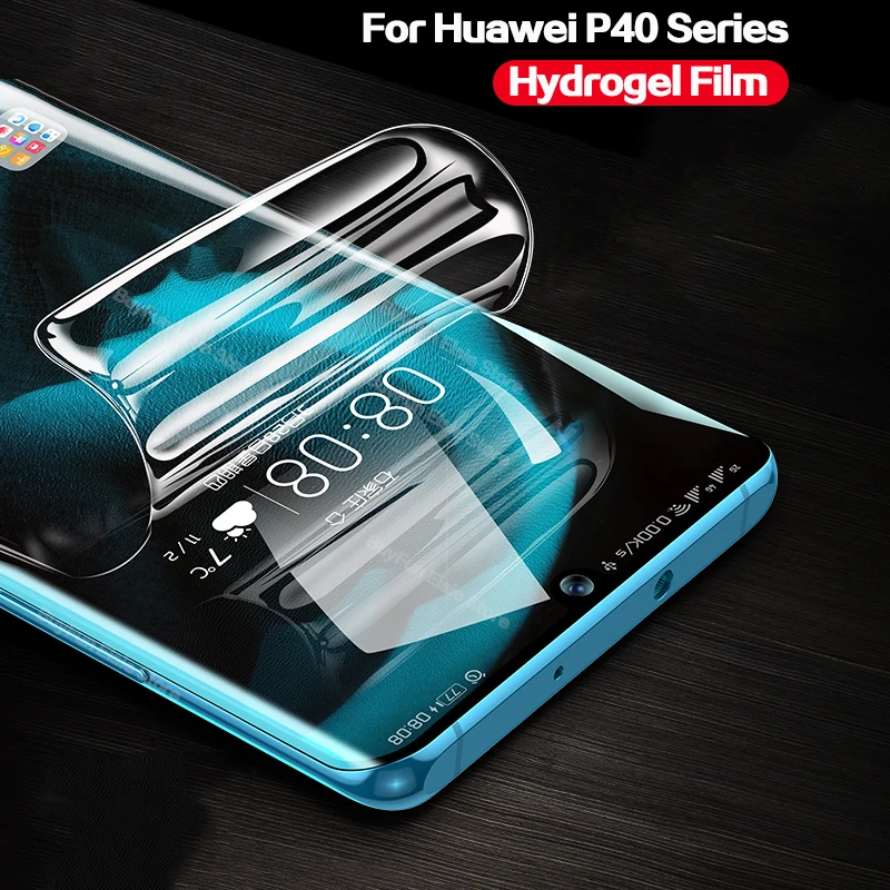 Мягкая Гидрогелевая Защитная пленка для Huawei P40 Lite Pro P40Lite не стекло|Защитные