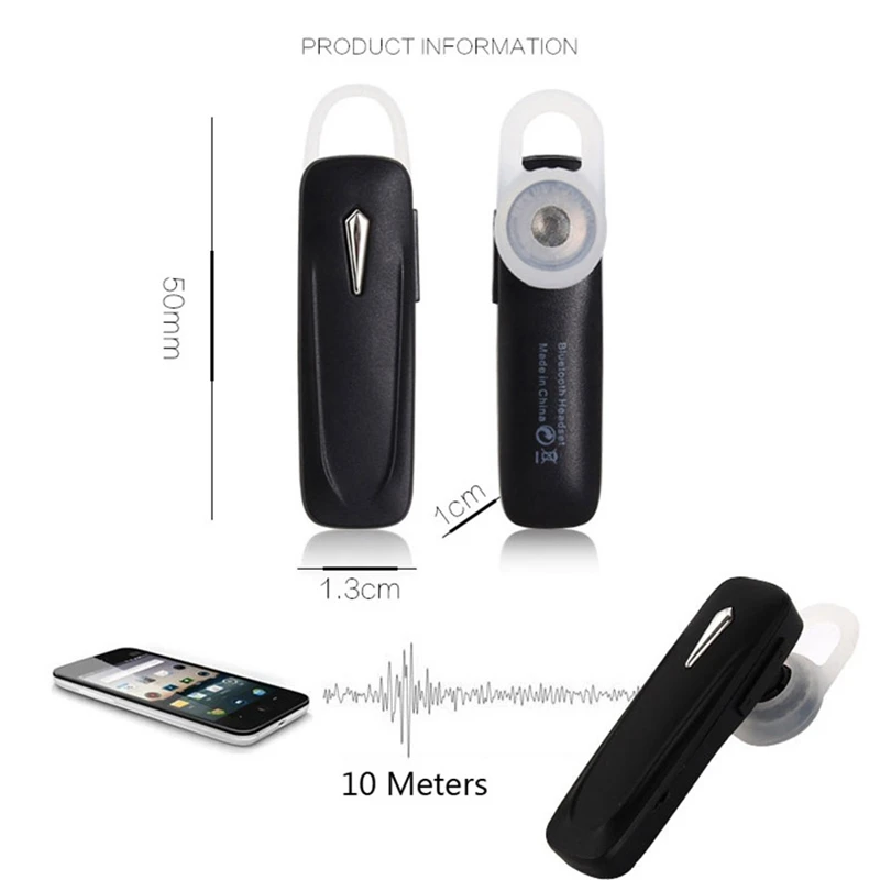 

M165 M163 Earphone Wireless Headset Mini Earbuds Handsfree Bluetooth 4.0 Earpiece Stereo With Mic For Huawei xm Phone