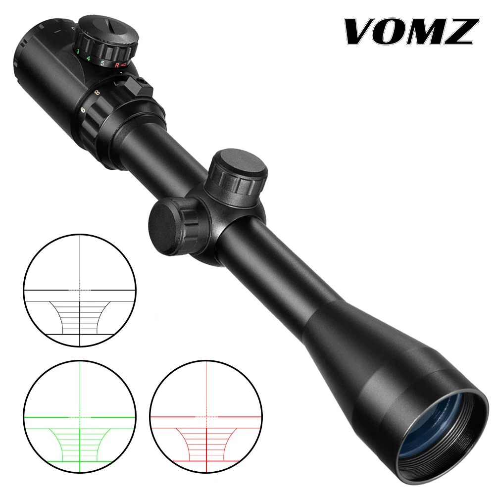 Прицел для охоты VOMZ 3 9x40 зеленый/красный с подсветкой прицел на оленей|Оптические