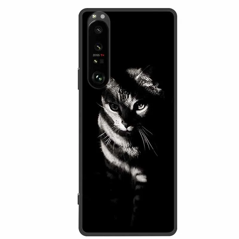 Black Silicone Soft Back Cover Case, Slim Protective Phone Case