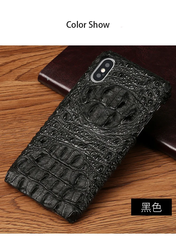 Роскошный чехол для телефона с крокодиловой текстурой для iPhone 6, 6s, 7, 8 Plus, 11 Pro, X, Xs, Max, чехол из настоящей воловьей кожи, задняя крышка для 6 p, 7 p, 8 p, чехол