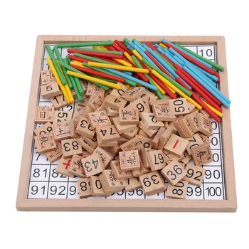 

Montessori Educational Wooden Toys For Children Baby Toys Digital Table Math Arithmetic Teaching Aids For Kids