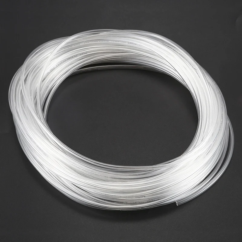 

20M 65.6Ft 4mm x 2.5mm Pneumatic Air PU Hose Pipe Tube Clear
