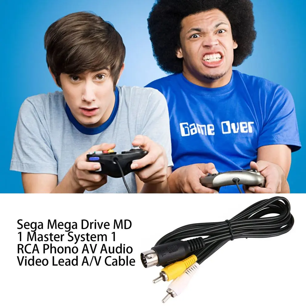 RCA AV A/V для Sega Dreamcast Стерео Композитный Аудио Видео кабель-переходник для телевизора
