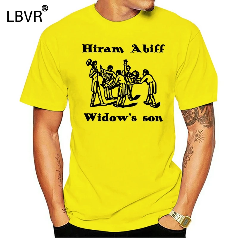 Hiram Abiff T-Shirt Window's Son Freemason Freemasonry Tee Fashion Funny Tops Tees | Мужская одежда