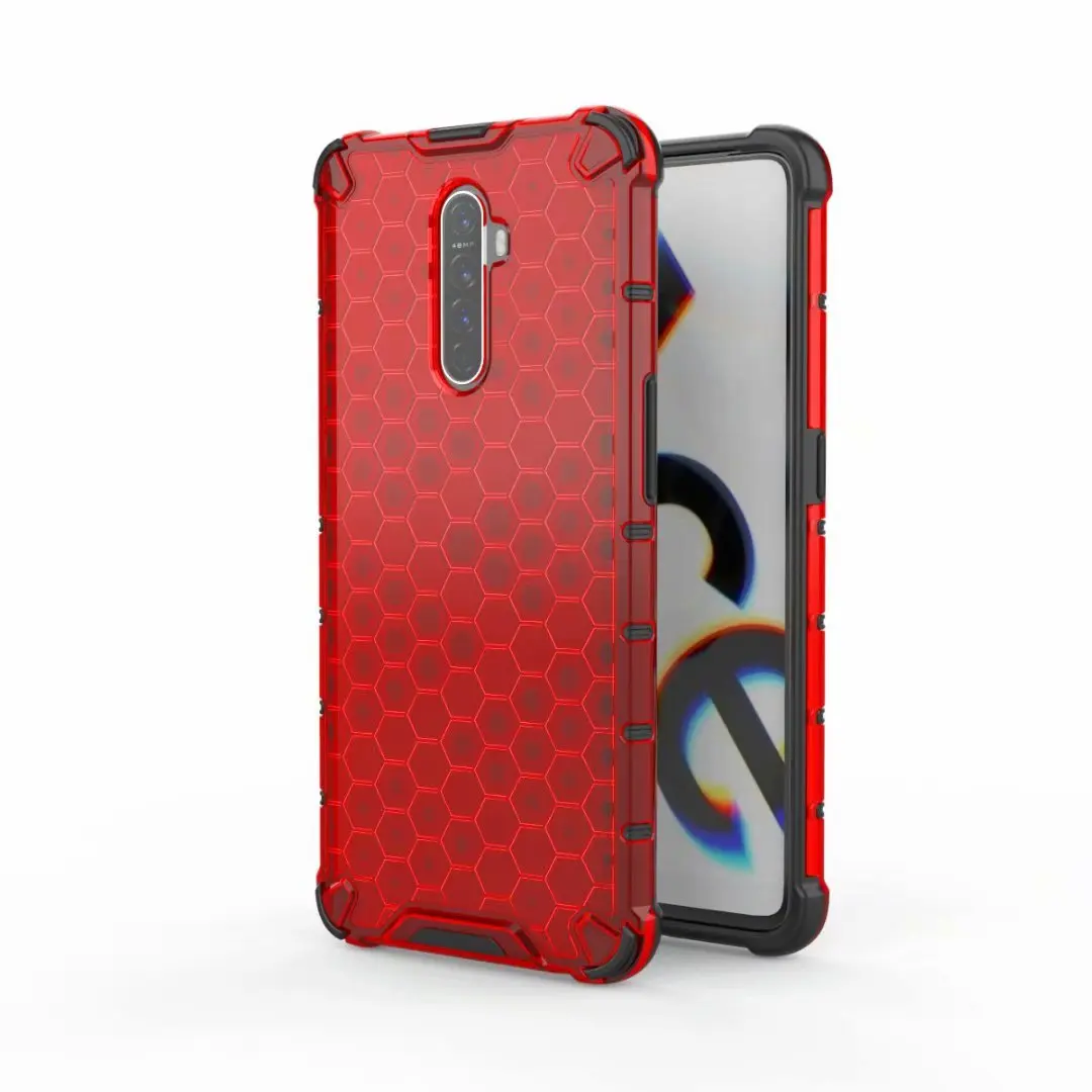 red Для OPPO Realme X2 Pro Чехол Мягкий силиконовый гибридный противоударный защитный чехол на заднюю панель для realme x2 pro x2pro shell - Цвет: red