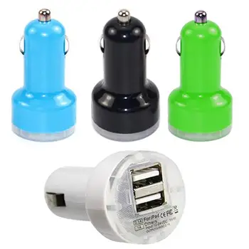 

5V 2.1A/1A Cigarettes Lighter Double USB Ports Car Power Charger Adapter Auto Charging for Phone car accessories interior