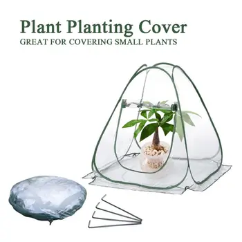 

Portable Transparent Mini Greenhouse Tent PVC Film Popup Grow House Gardening Plant Cover Flower Shelter For Outdoor And Indoor