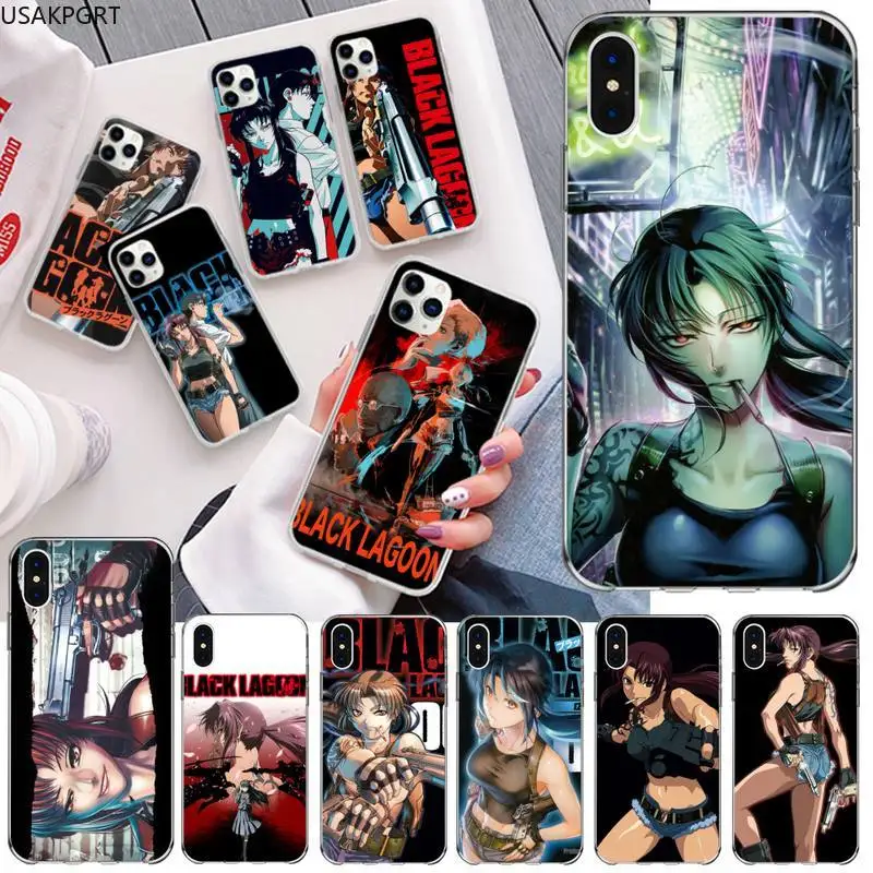 Black Lagoon Phone Case For Iphone 12 Pro Max Mini 11 Pro Xs Max 8 7 6 6s Plus X 5s Se Xr Cover Phone Case Covers Aliexpress