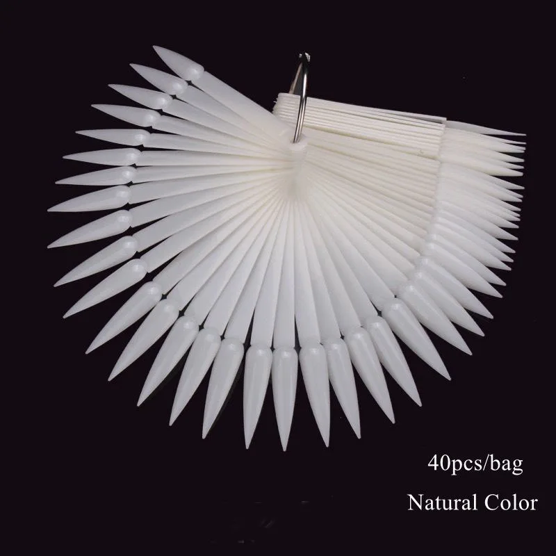 NA75-1-Natural Color 2 упаковки 80 палочек для маникюра салон с длинным кончиком дисплей 4 цвета для маникюра NA75 - Цвет: NA75-1-Natural Color