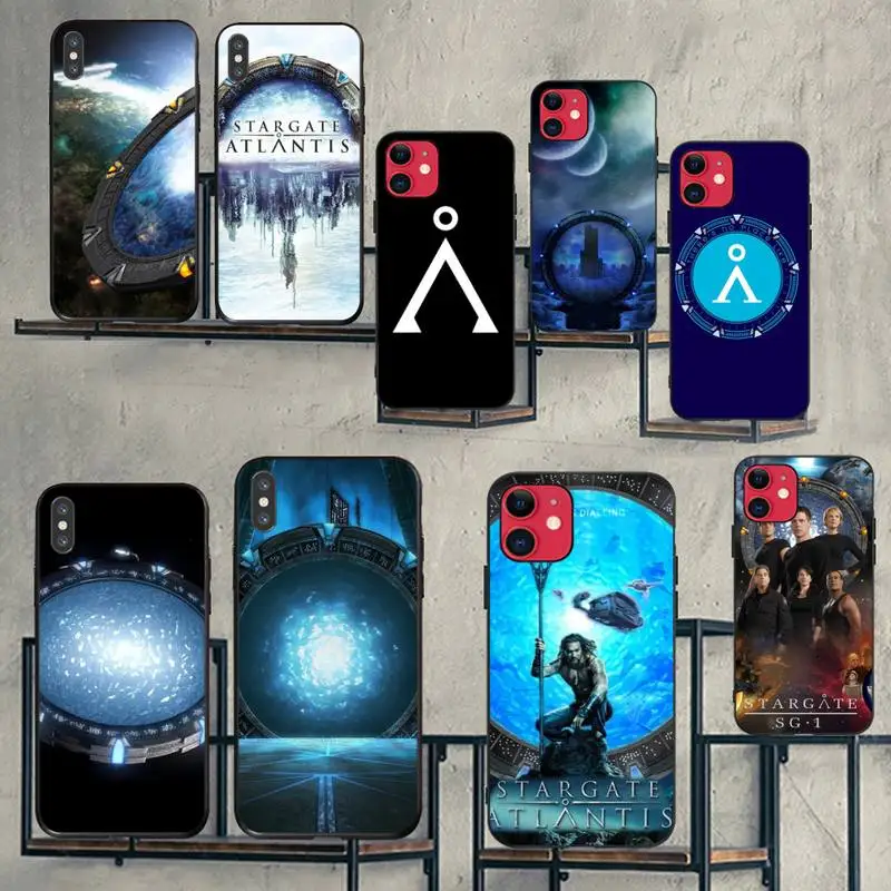 Чехол для телефона CUTEWANAN Stargate черный мягкий чехол iPhone 11 pro XS MAX 8 7 6 6S Plus X 5S SE