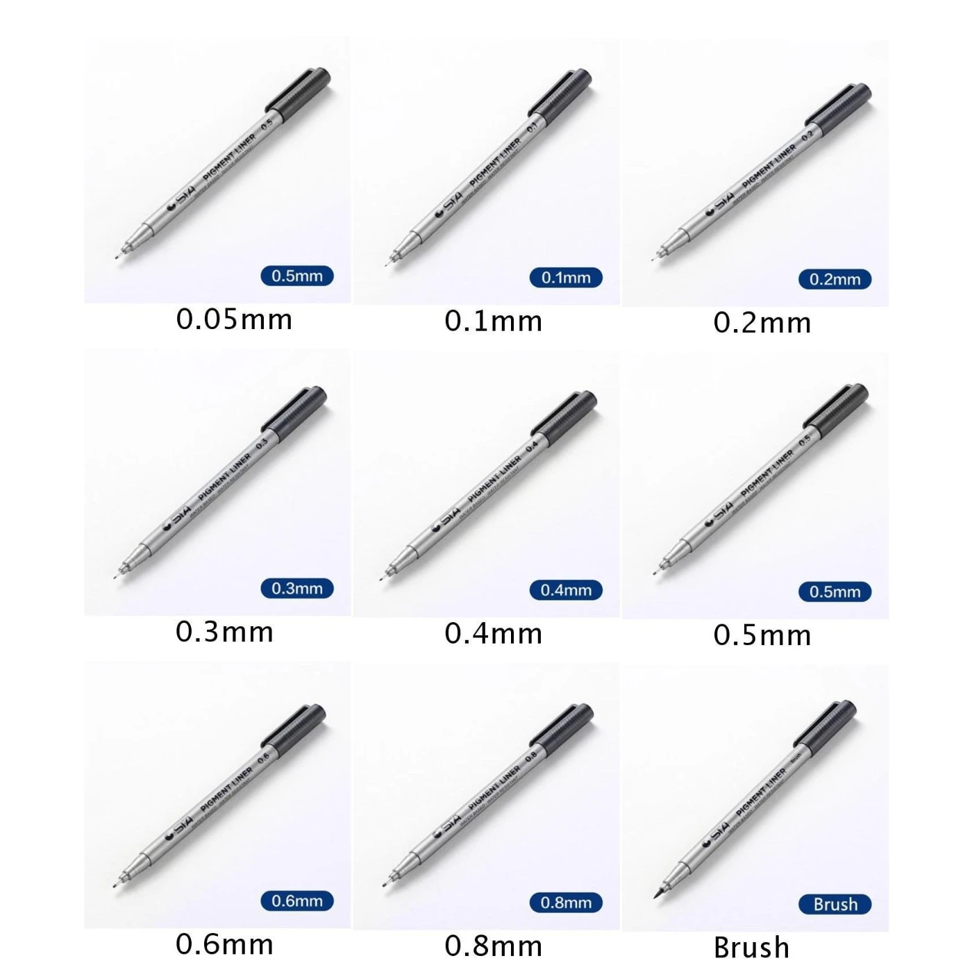 

Professionals Drawing line pen Artists Gift Point Black Smooth 0.05mm-0.8mm Size Ink Marker