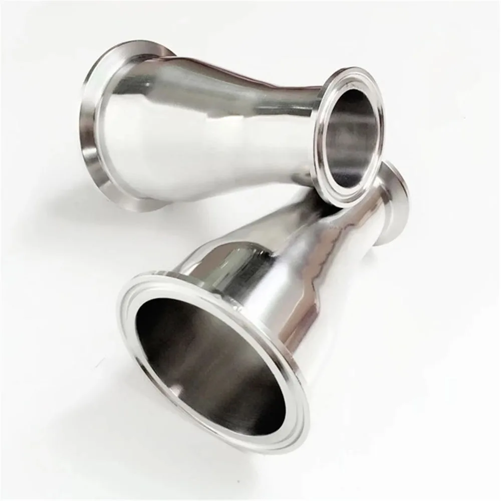 Концентрический редуктор 1,"(38 мм) OD50.5 x 2"(51 мм) OD64 Tri Clamp фитинг санитарно нержавеющая сталь SS304