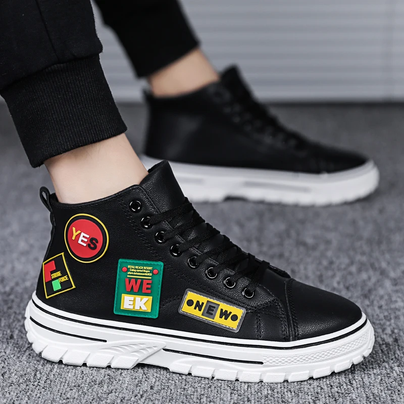

Popular high help riding boots men's shoes casual wild fashion increase shoes tooling boots slip wear-resistant leather panel sh