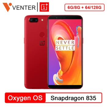 Перейти на Алиэкспресс и купить Смартфон OnePlus 5 T 5 T с глобальной ПЗУ, 6 ГБ/8 ГБ, 64 ГБ/128 ГБ, Восьмиядерный процессор Snapdragon 835, 6,01 дюймов, 2160x1080 P, FHD 18:9, 20 МП, отпечаток пальца