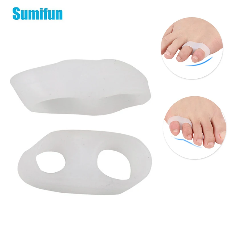 

1Pair Toe Separator Feet Care Braces Supports Tools Guard Foot Silicone Gel Foot Massager
