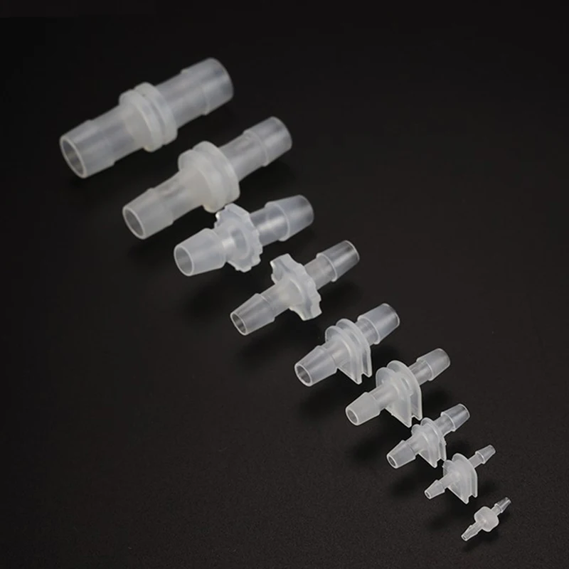 

PP PVDF Straight Equal Diameter Joint Tube Hose Straight Joint Two-way Adapter Peristaltic Pump Silicone Tube Joint