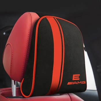 

Car Seat Rest Cushion Headrest Car Neck Pillows custom For Mercedes AMG A B C S-Class Maybach E300 GLE GLA GLS CLS