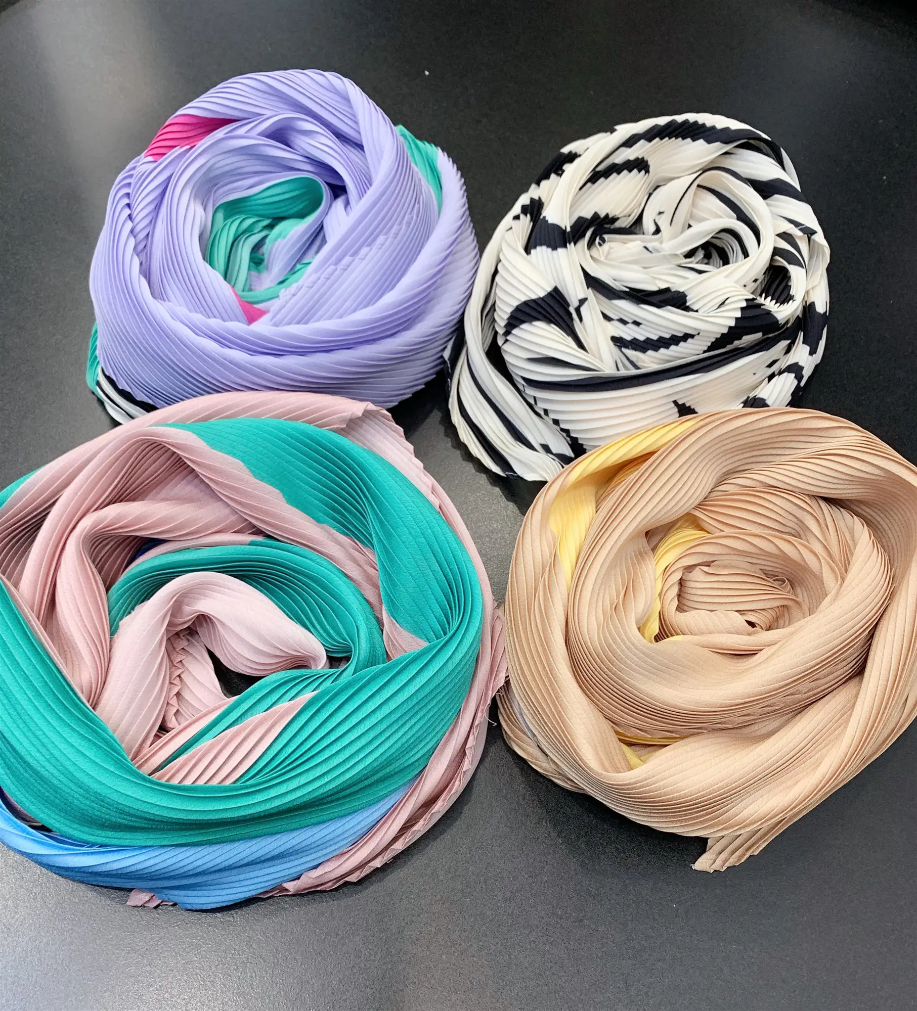 Женский шарф Issey fold style шифон Солнцезащитная шаль Осень-зима произвольный Шелковый шарф