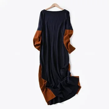 

Women Dress New Spring / Summer 2020 Dress Patchwork Long Sleeve Midi Dress
