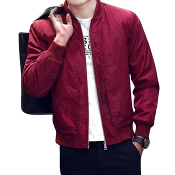 

Men Fashion Vintage Baseball Padded Jacket Slim Bike Motorcycle Coat Zip Outwear