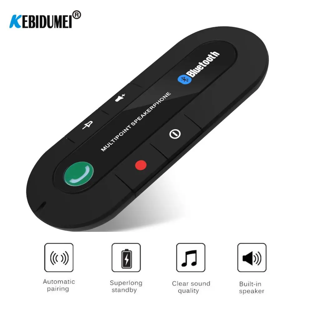 Автомобильный комплект громкой связи Bluetooth с USB питанием mp3 плеер беспроводной