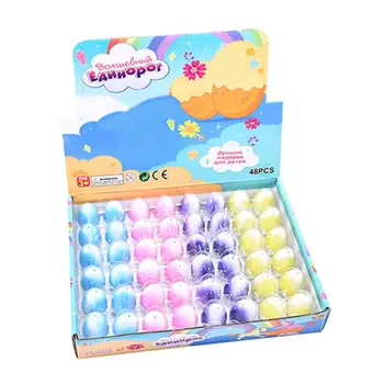 

48pcs/box Magic Water Hatching Inflation Growing Dinosaur Eggs Toy For Kids Gift Child Educational Novelty Gag Toys