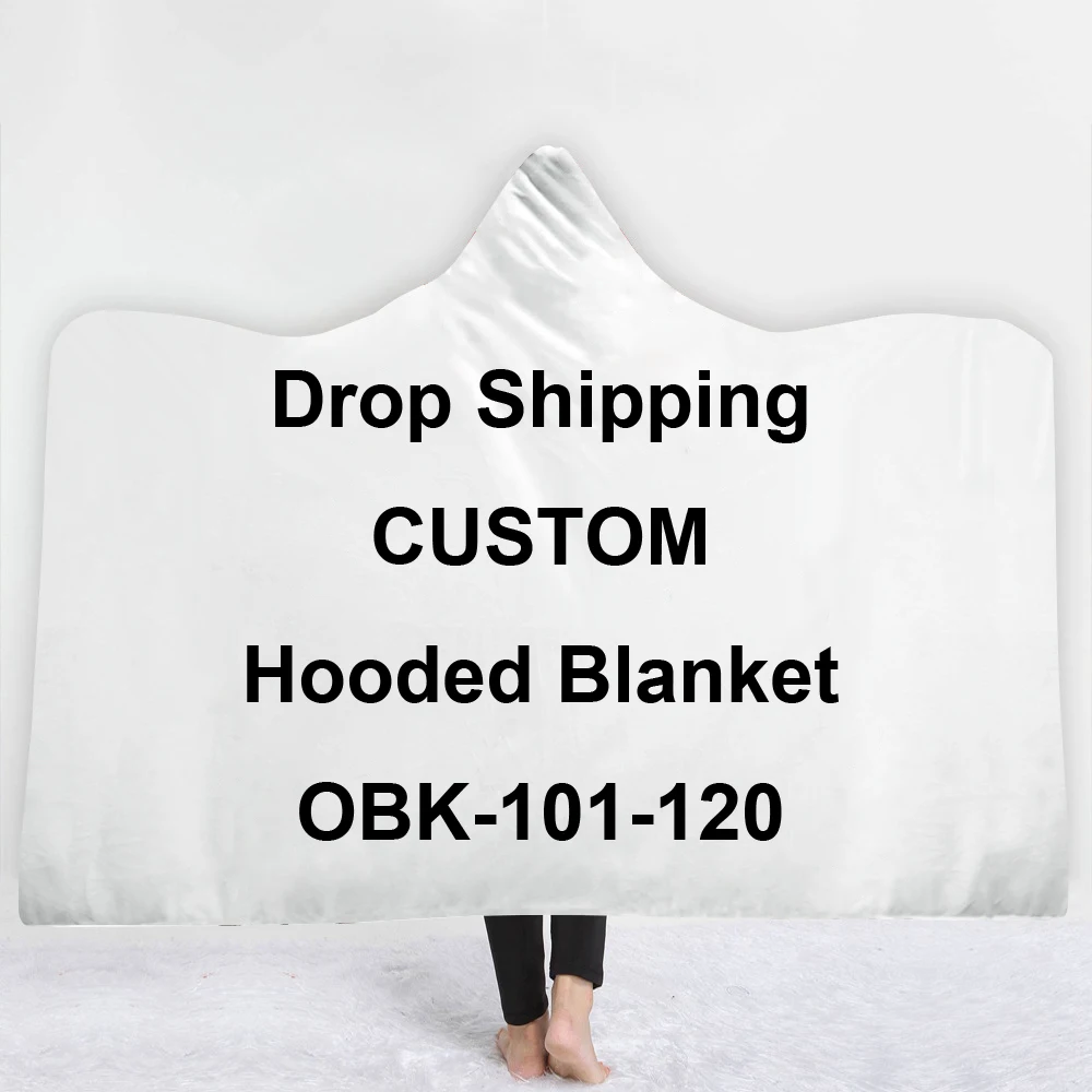 

ONSEME Unisex Custom Hooded Blanket Drop Shipping OBK-101-120