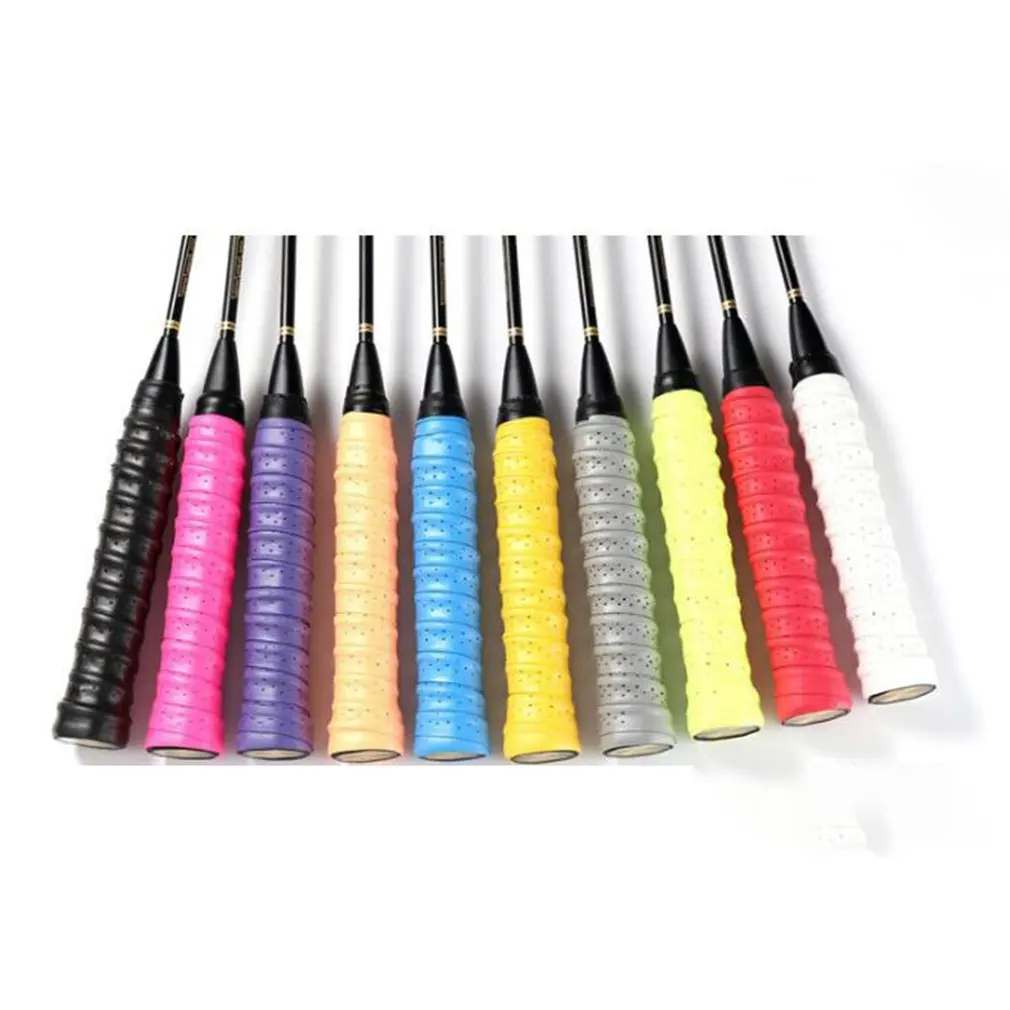 Pu Fabric Thick Badminton Sweatband Punching Non-slip Breathable Keel Hand Glue Sticky Tennis Racket Fishing Rod Rubber