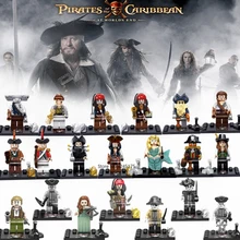 Пираты Карибского моря фигурки Джек Воробей Генрих Will Turner Elizabeth Jones Barbossa фильм строительные блоки игрушки для детей