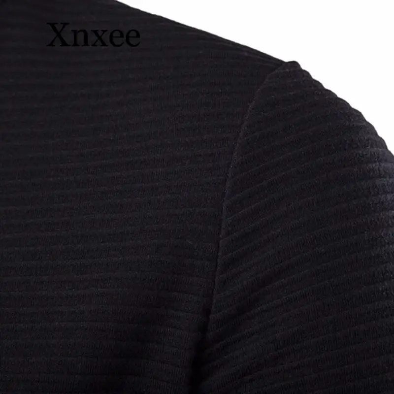 Xnxee модный мужской костюм Блейзер slim fit Новая мода Личность без воротника строчка