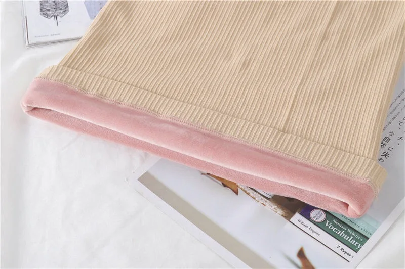 Women Velvet Lace Thermal Vest Fleece Second Thermal Slim Winter Warm Pajamas Underwear Vest Thick O Neck Female Pink Tank Tops