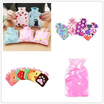 

1PCS Lovely Cartoon Hand Warm Water Bottle Mini Hot Water Bottles Portable Hand Warmer Girls Pocket Hand Feet Hot Water Bags