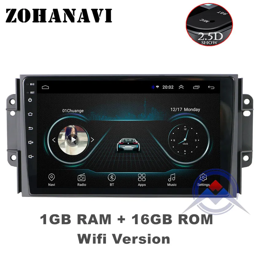 Tiggo 3X 1G 16G ZOHANAVI Android 9,0 9 дюймов Автомобильная магнитола для Chery Tiggo 3 3X Tiggo 2 dvd-плеер автомобиля с gps Navi, bluetooth, SWC, wifi - Цвет: Tiggo 3X 1G 16G