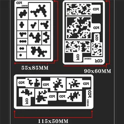 Pochoir de pulvérisation en acier inoxydable, plaque de pulvérisation de Camouflage coloré, outil de mise à niveau de modèle à faire soi même 