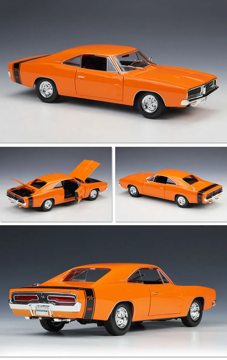 Maisto литье под давлением модель автомобиля 1969 DODGE зарядное устройство R/T 1:18 металлический сплав Высокая моделирования автомобилей с базовыми игрушками транспортные средства Подарки для мальчиков