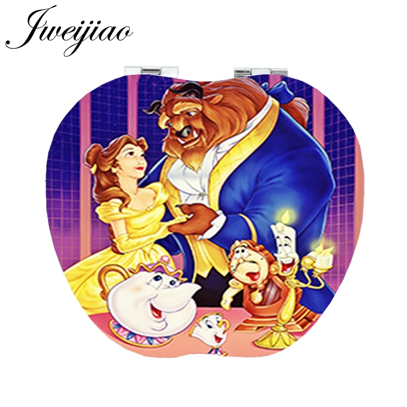 CT11 35 JWEIJIAO мультяшный чайник, инструменты клоуна, аксессуары, ручное зеркало для влюбленных, забавное яблоко, кожа, в форме тщеславия, ПУ, подарок, зеркало CT11 - Цвет: CT11 35