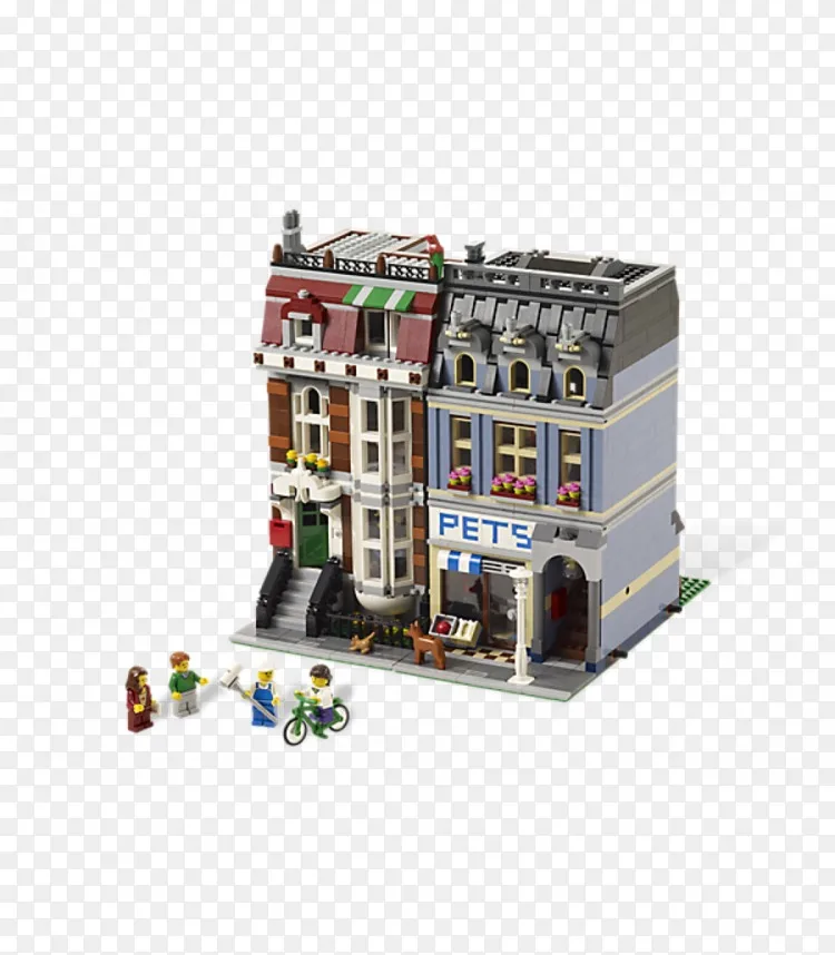 乐高10218创作者宠物店乐高创造者乐高模块建筑-玩具