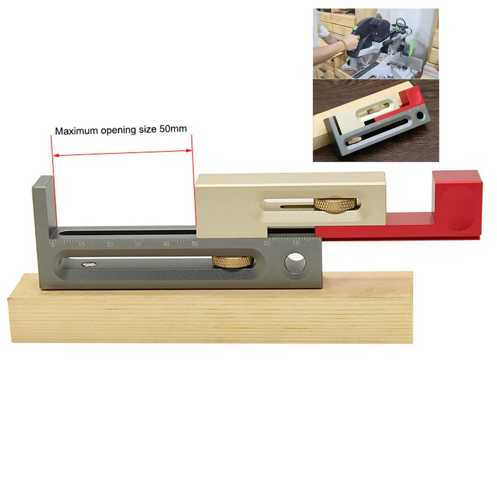

Table Saw Slot Adjuster Mortise and Tenon Tool Movable Measuring Tenon Maker Length Compensation Router Table Set Up Woodworkin