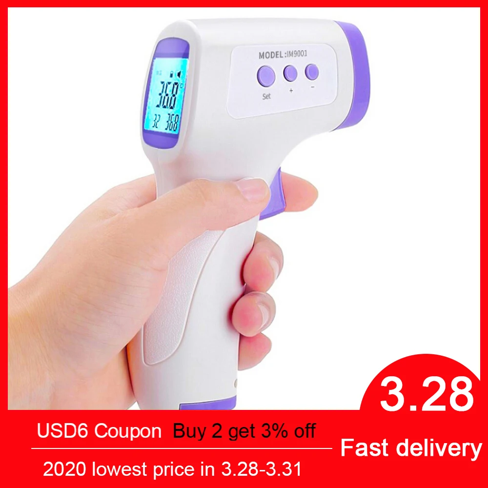 

Digital Thermometer Infrared Baby Adult Forehead Non-contact Infrared Thermometer With LCD Backlight Termometro Infravermelh