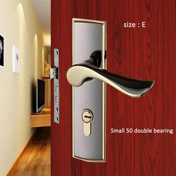 

1 Set European Style Vintage Door Lock Handle Set Retro Bedroom Handle Interior Anti-theft Room Safety Less 50 Door Lock