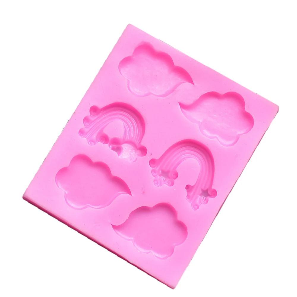 3D DIY силиконовые формы для выпечки торта облако Радуга форма помадка шоколадный торт украшение глина десерт выпечки Посуда Плесень инструмент