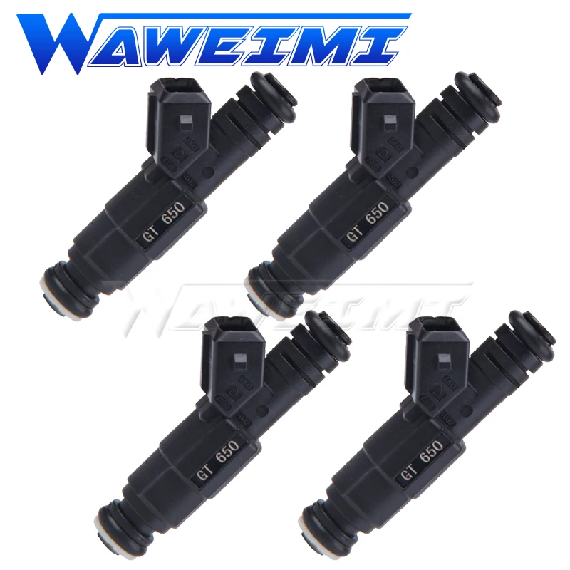 

WAWEIMI 4 Pieces High Flow 650cc Fuel Injector Nozzle GT650 For Modified Car High Preformance Injection New Arrival