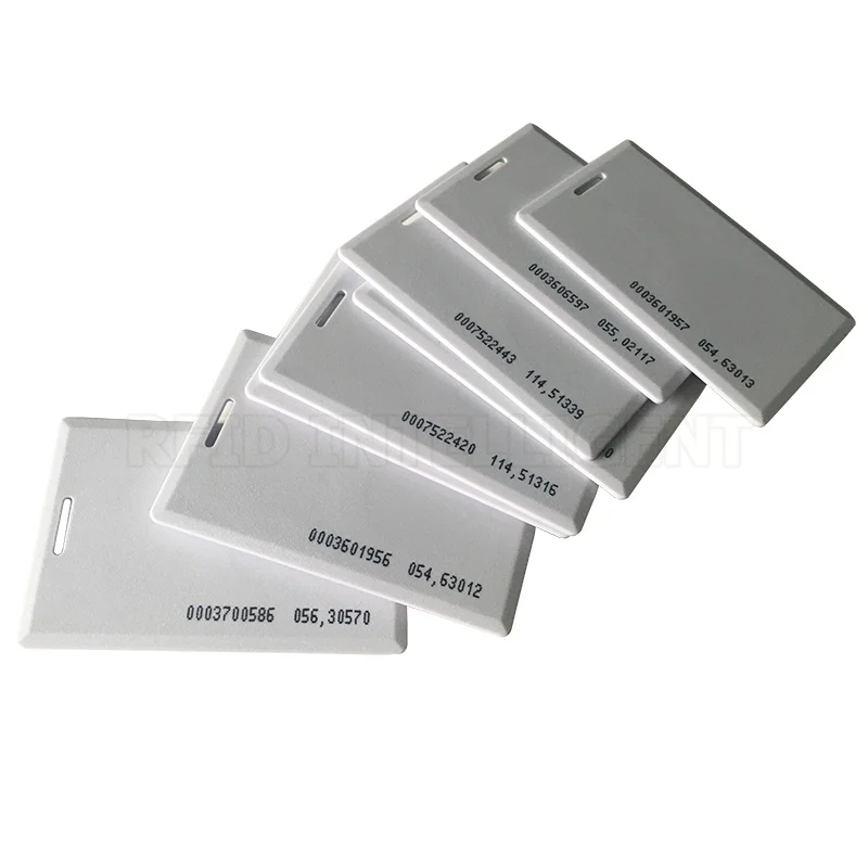 100 шт./лот EM4100 RFID карта доступа ПВХ TK4100 Чип 1 8 мм толщина EM раскладушка